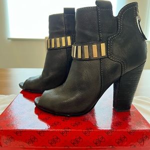 Guess Bonnaroo Ankle Boots with peep toe